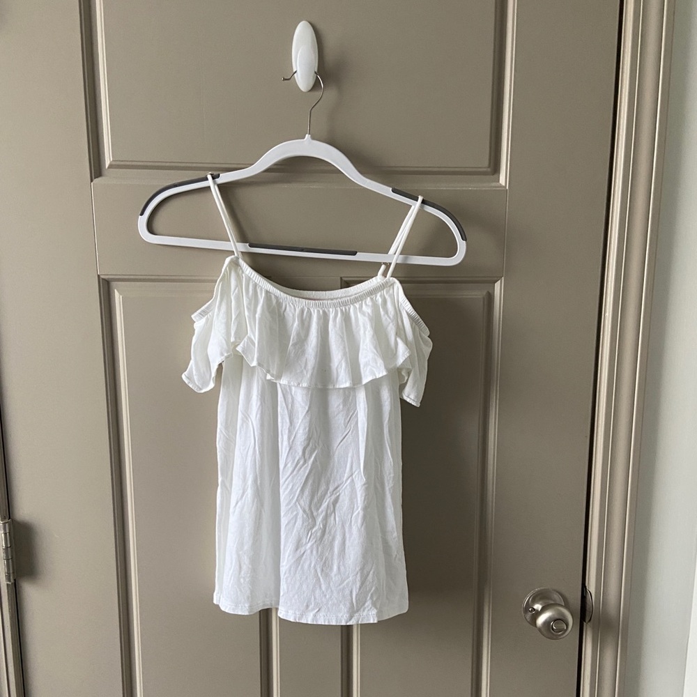 Lilly Pulitzer cold shoulder white top